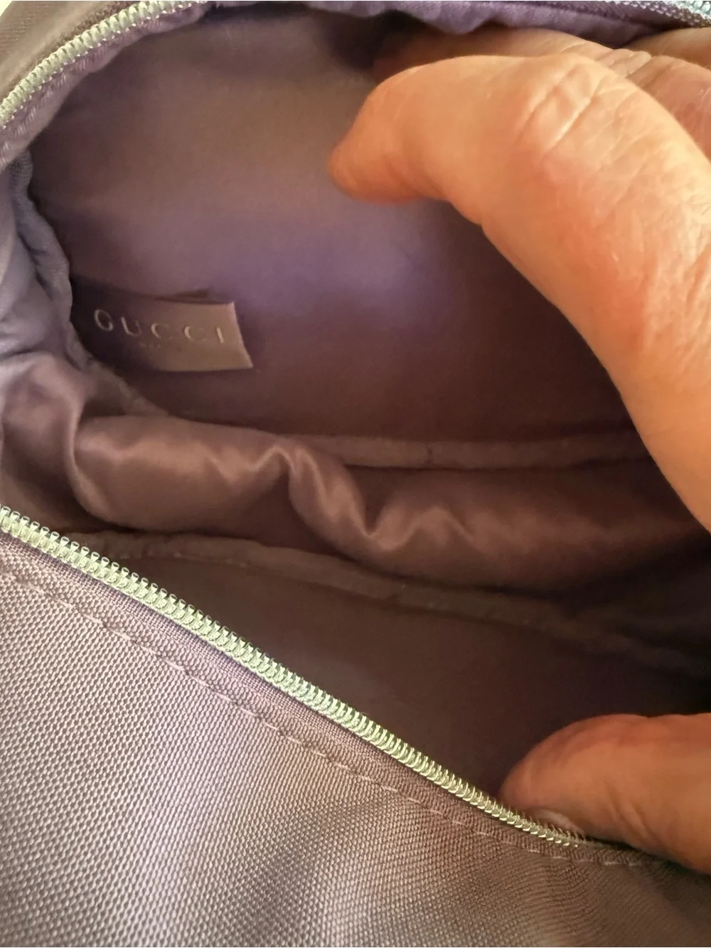 Authentic Gucci Beauty Lavender Cosmetic Pouch
